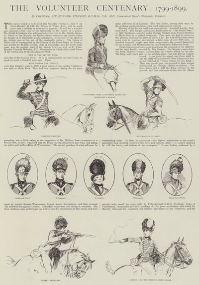 The Volunteer Centenary, 1799-1899 by Henry Charles Seppings Wright